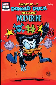 Marvel & Disney: What if? Donald Duck became Wolverine #1 Variant cover by Scottie Young