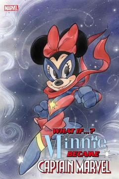 Marvel & Disney: What if? Minnie became Captain Marvel - Variant Cover by Peach Momoko