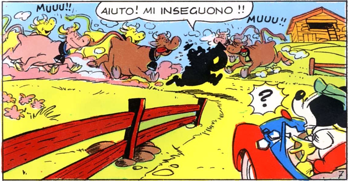 Topolino e l'uomo di Altacraz - Mucche in fuga